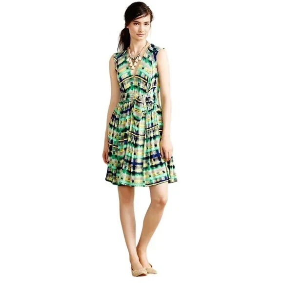 266. Tracy Reese Plenty Aven Dress Green XS 266. Tracy Reese Plenty Aven Dress Green XS